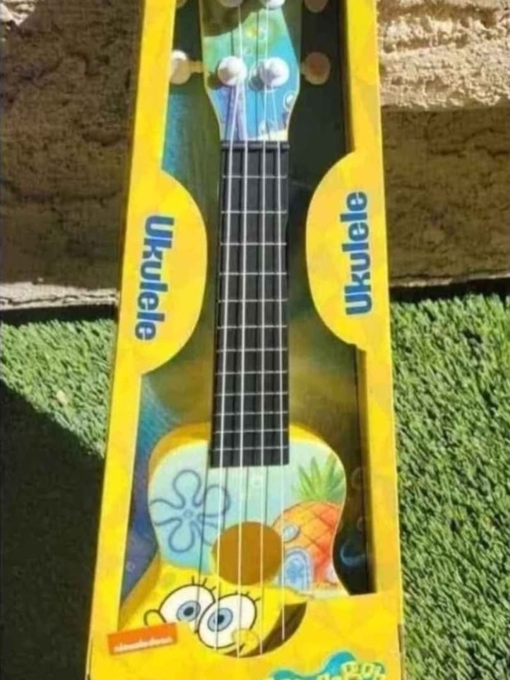 SpongeBob Themed Ukulele - Yellow Pineapple Design